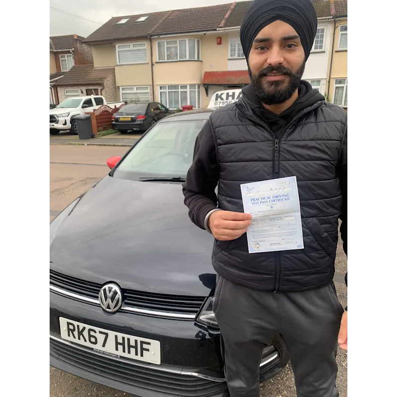 Driving test success with Khan School of Motoring learner car