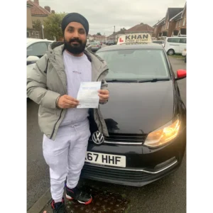 Driving test success with Khan School of Motoring learner car