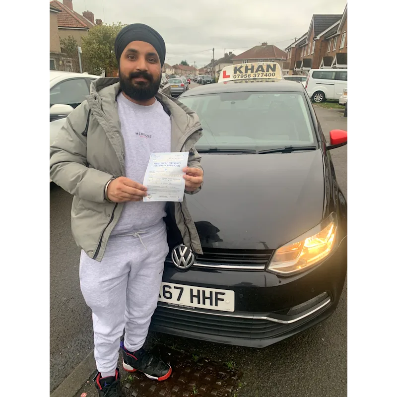 Driving test success with Khan School of Motoring learner car