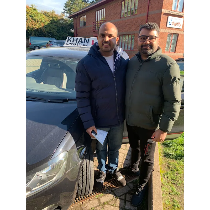 Confident new driver after passing driving test in Slough area