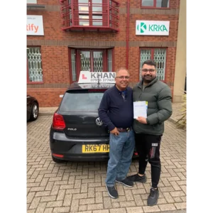 Confident new driver after passing driving test in Slough area