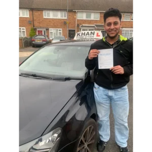 Driving test success with Khan School of Motoring learner car