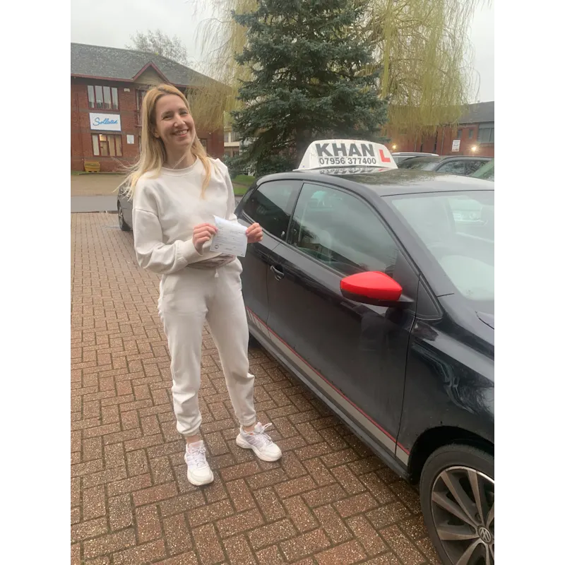 Driving test success with Khan School of Motoring learner car