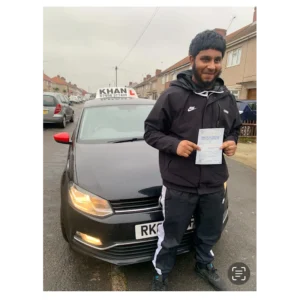 Driving test success with Khan School of Motoring learner car