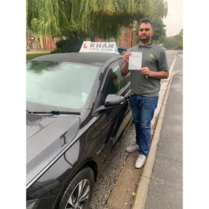 Confident new driver after passing driving test in Slough area