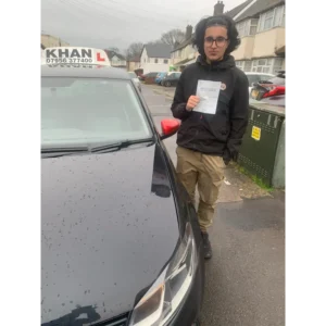 Driving test success with Khan School of Motoring learner car