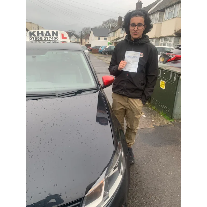 Driving test success with Khan School of Motoring learner car