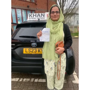 Driving test success with Khan School of Motoring learner car