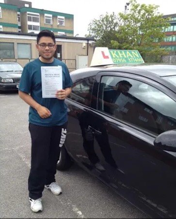 Confident new driver after passing driving test in Slough area