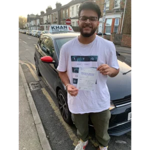 Driving test success with Khan School of Motoring learner car